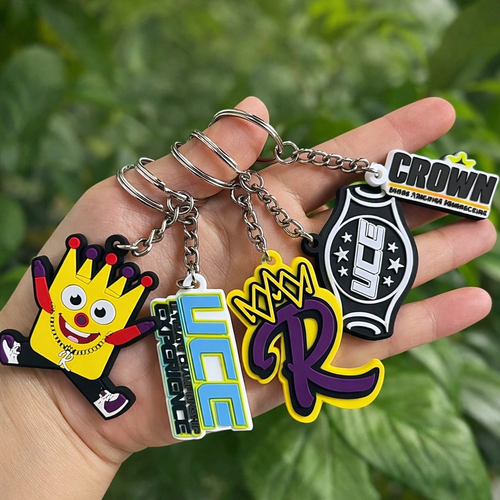 Personalizacja breloków z miękkiej gumy.