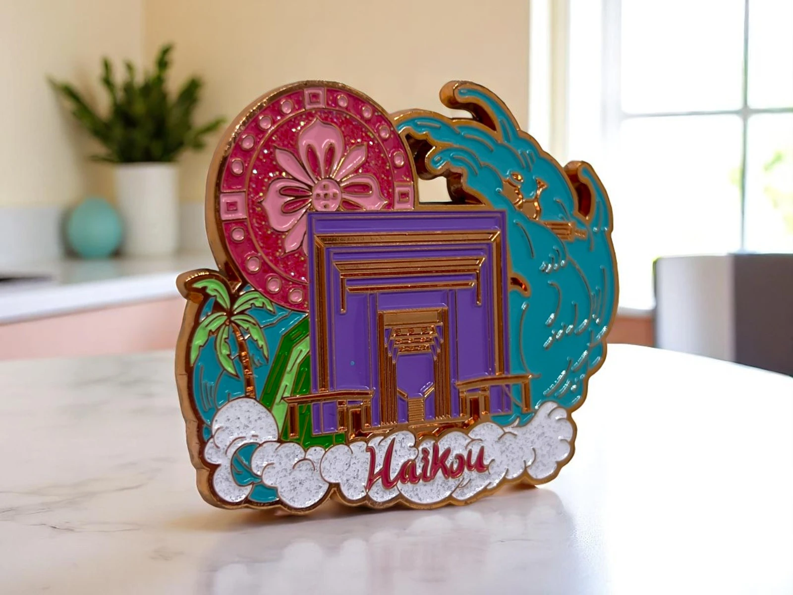 magnes metalowy w kolorze z logo personalizowany gadżet reklamowy