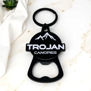 Metalowe breloki z otwieraczem do butelek z logo