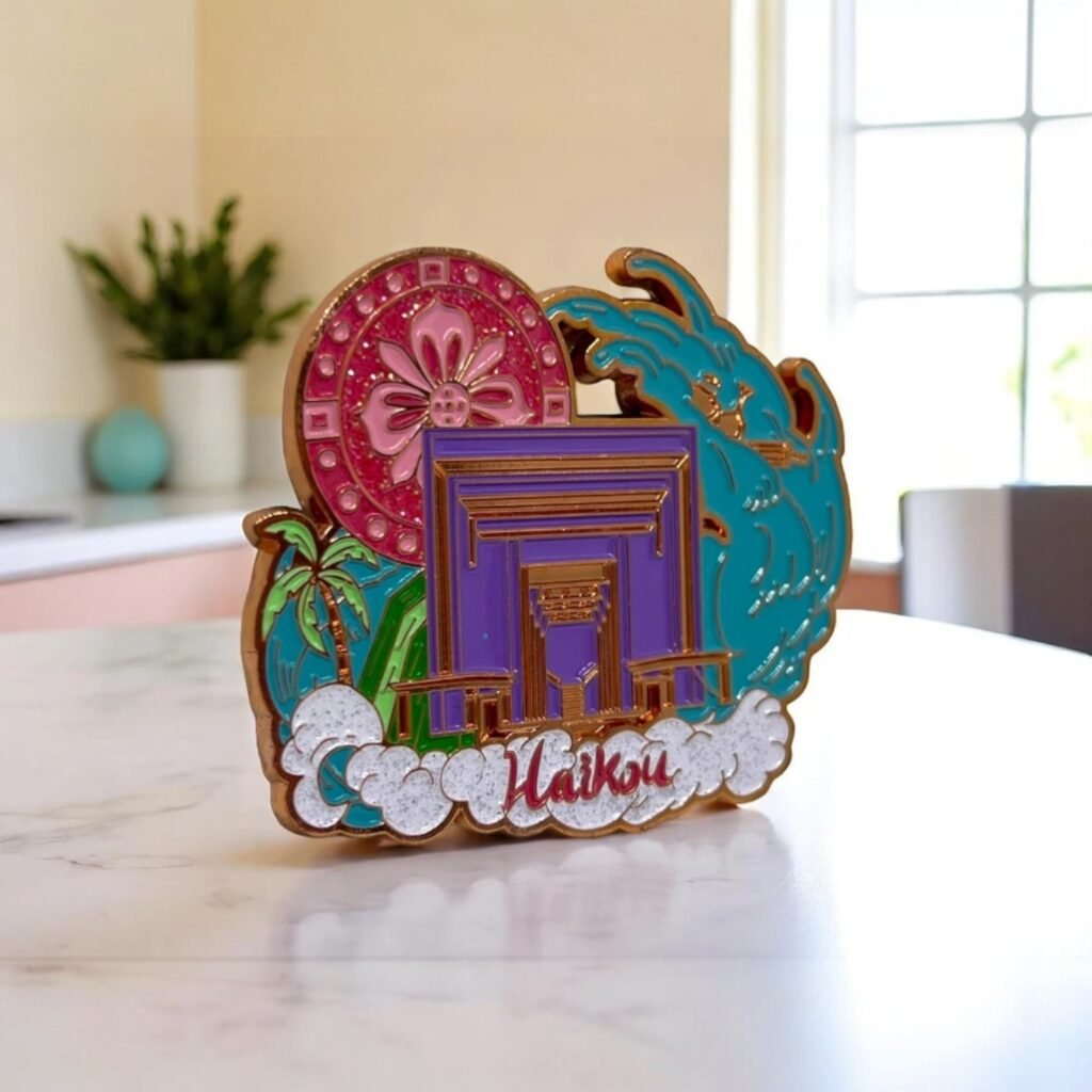 Metalowe magnesy kolorowe z logo wykonane na zamówienie