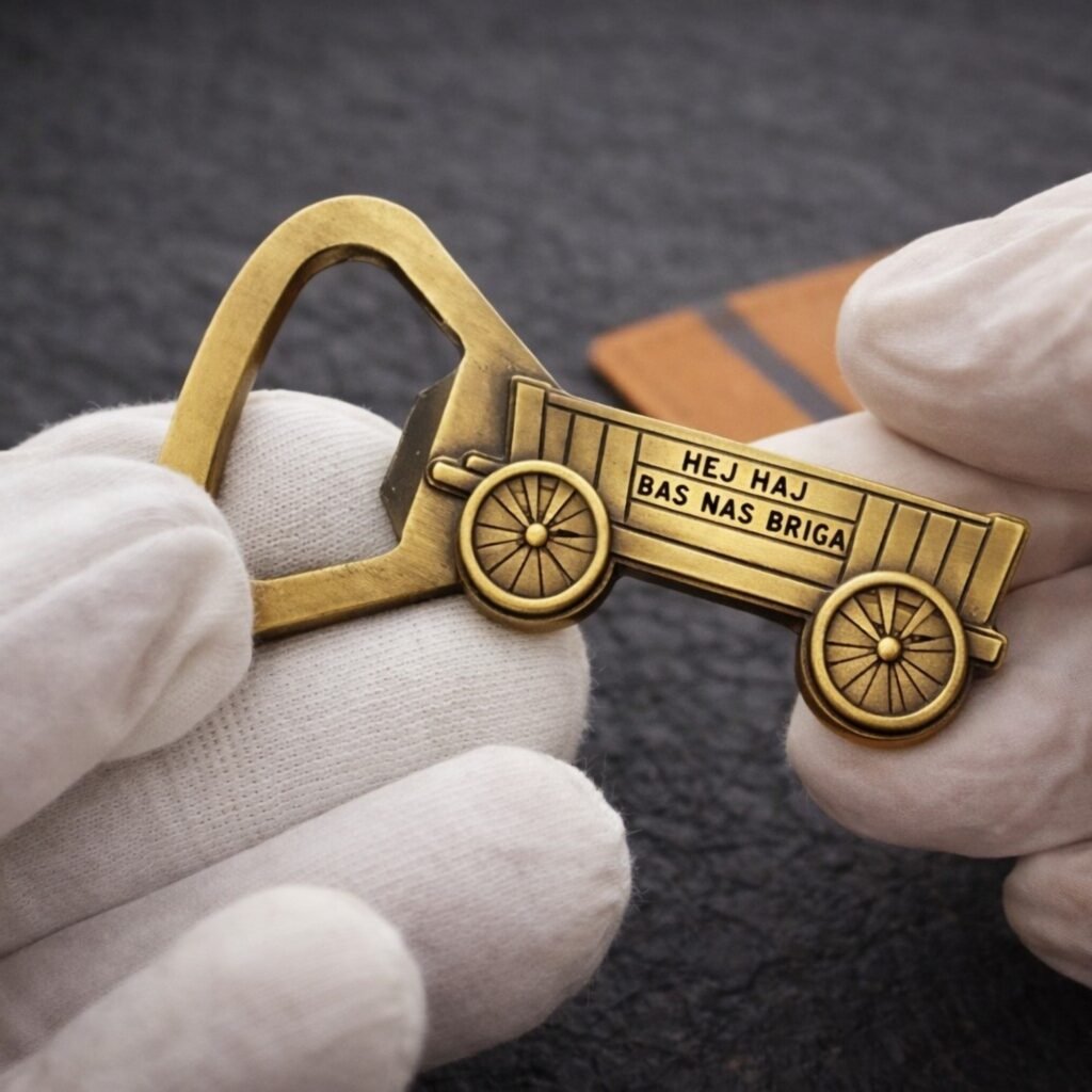 Metalowe otwieracze premium z grawerem logo