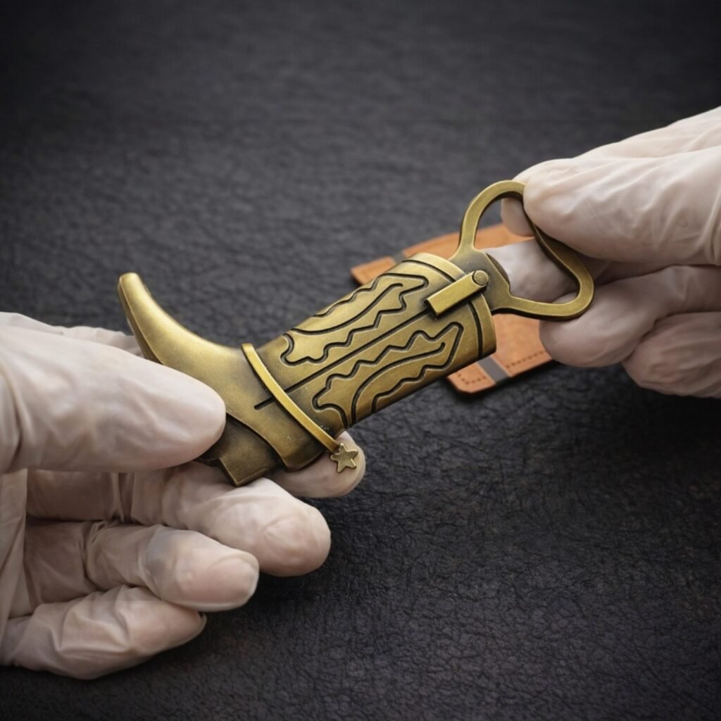 Metalowe otwieracze 3D z tłoczonym logo