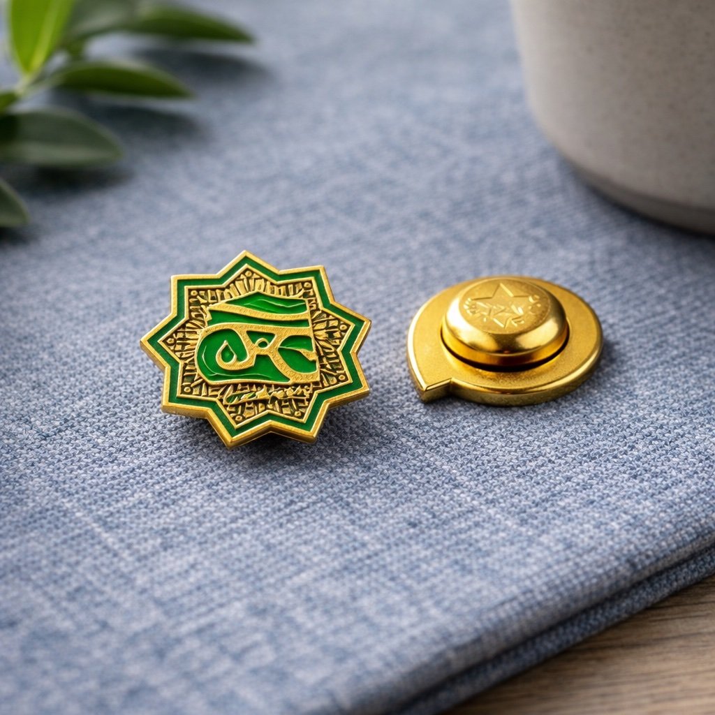 Przypinki firmowe na magnes z własnym projektem i nadrukiem